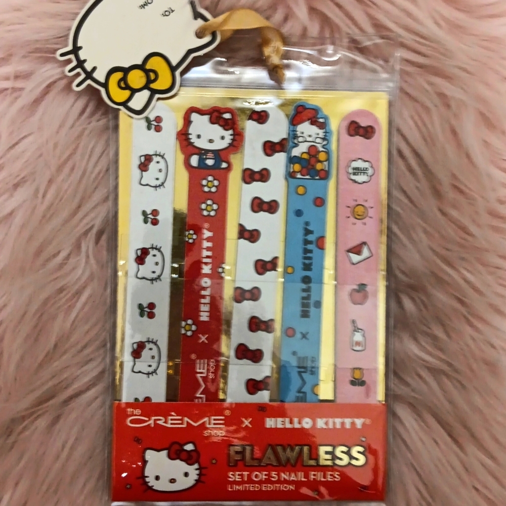 Brand New The Creme Shop Hello Kitty  Nail Files- 5 CT.